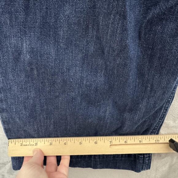 J Crew Jeans Womens 28 Blue Pleated Wide Leg Denim Pants High Rise Trouser - Picture 11 of 11